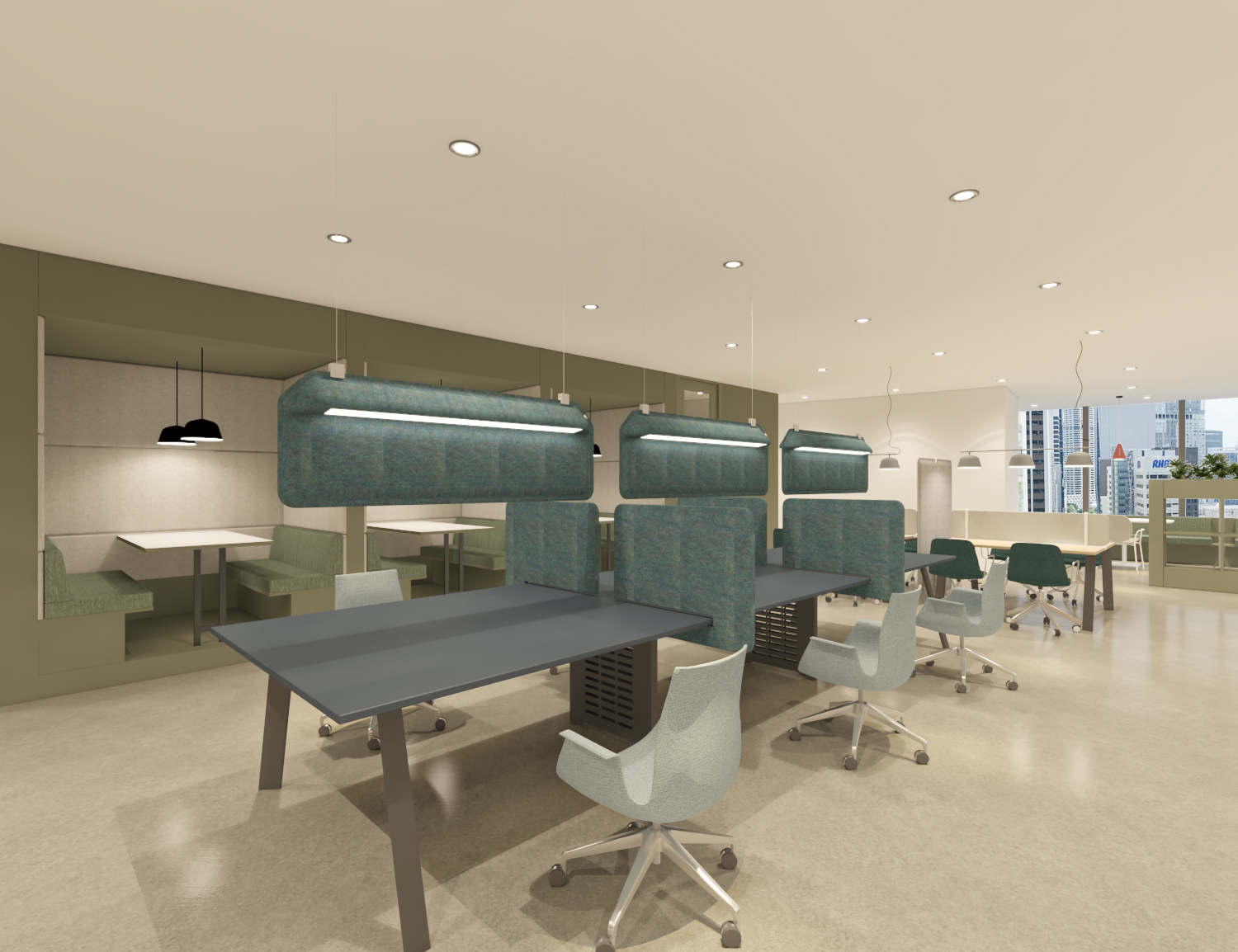 1 Person Co-working Desk at PLUS Building
