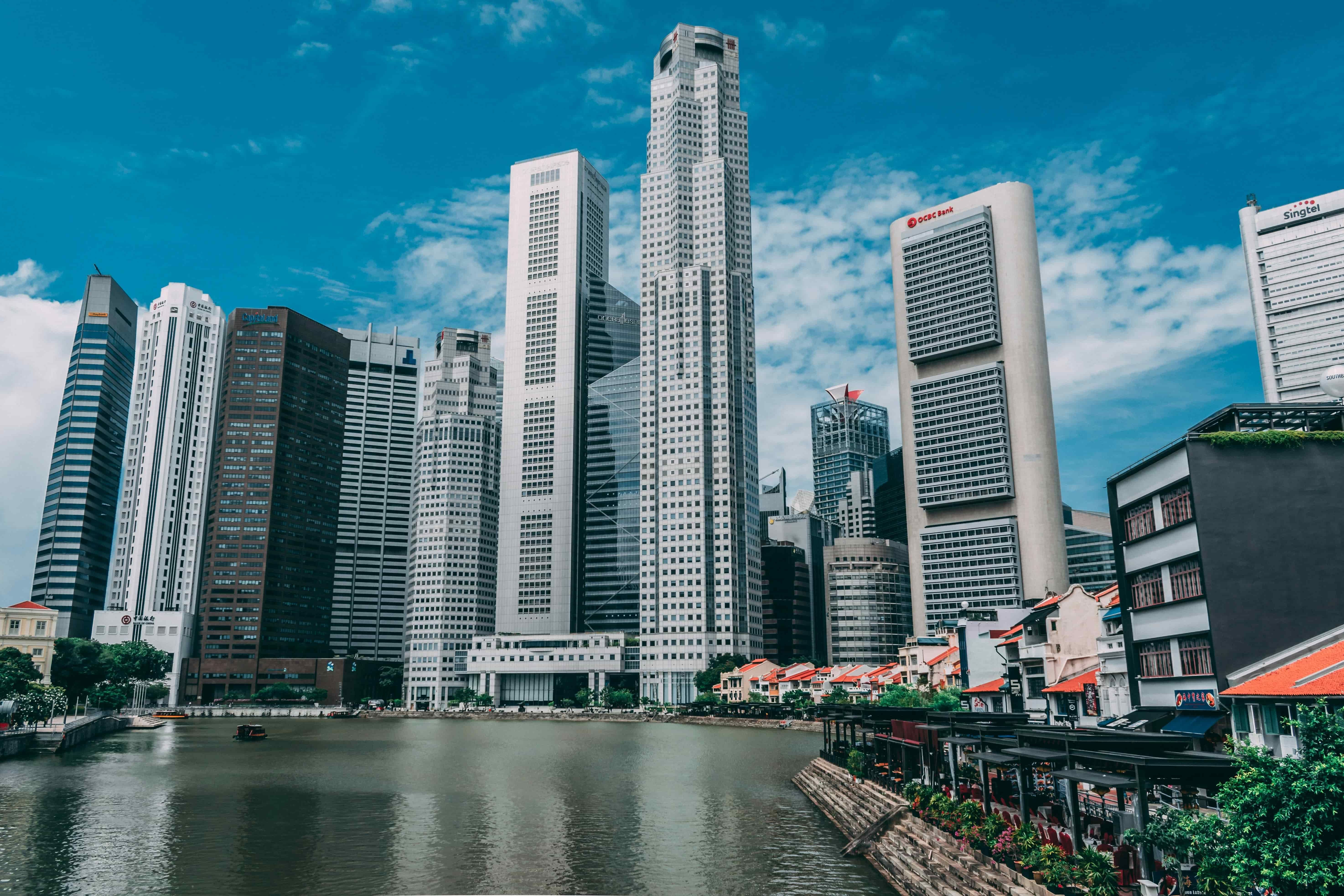 Landscape of Singapore Downtown core