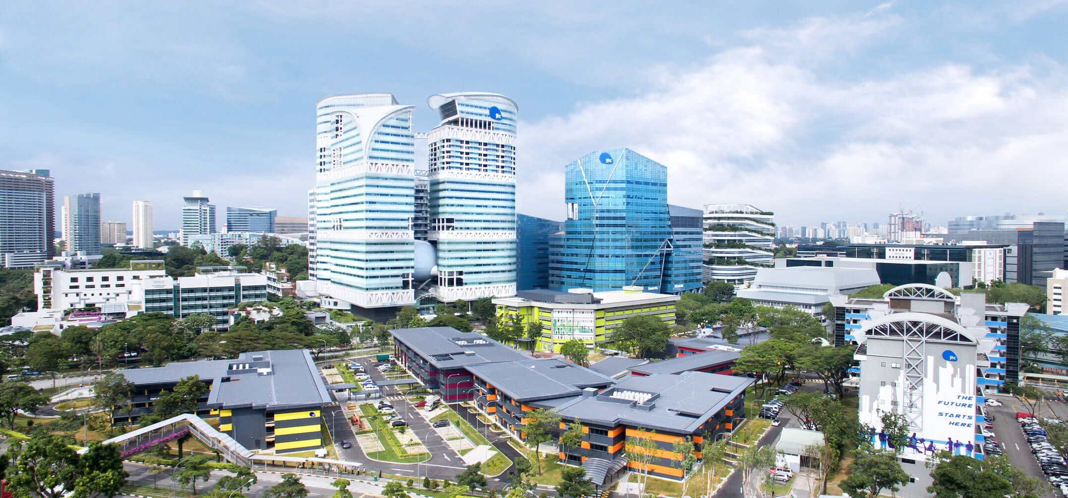 Office buildings in One-North & Fusionopolis area