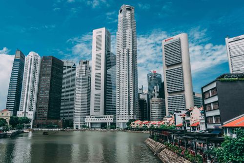 Landscape of Singapore Downtown core